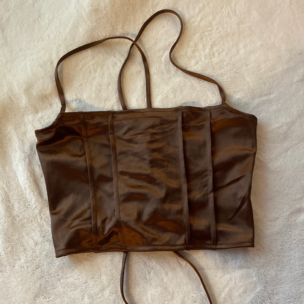 Satin crop top